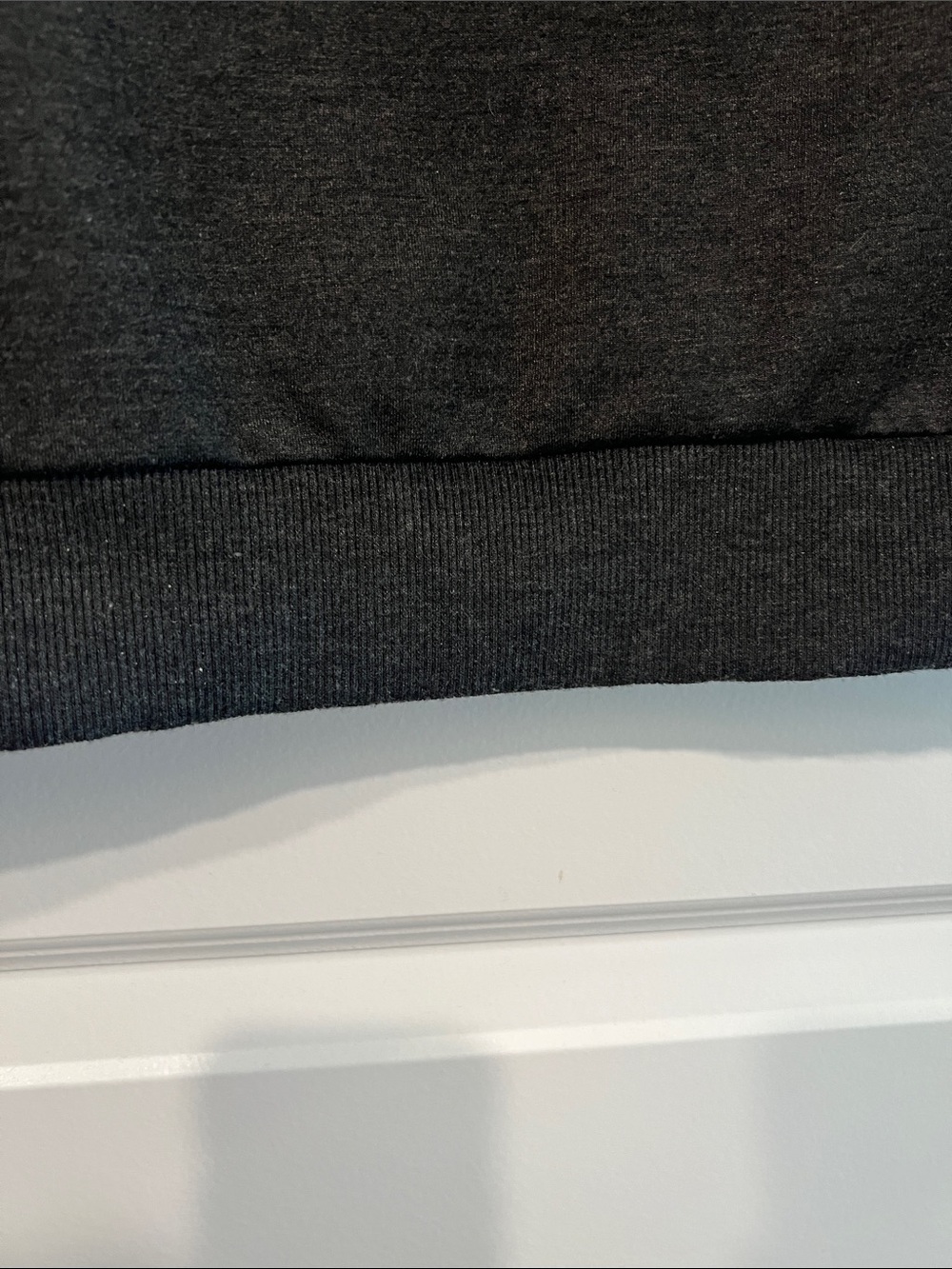 Beginning Boutique Dark Charcoal Sweatshirt with White and Blue GIGI Lettering - Picture 6 of 16